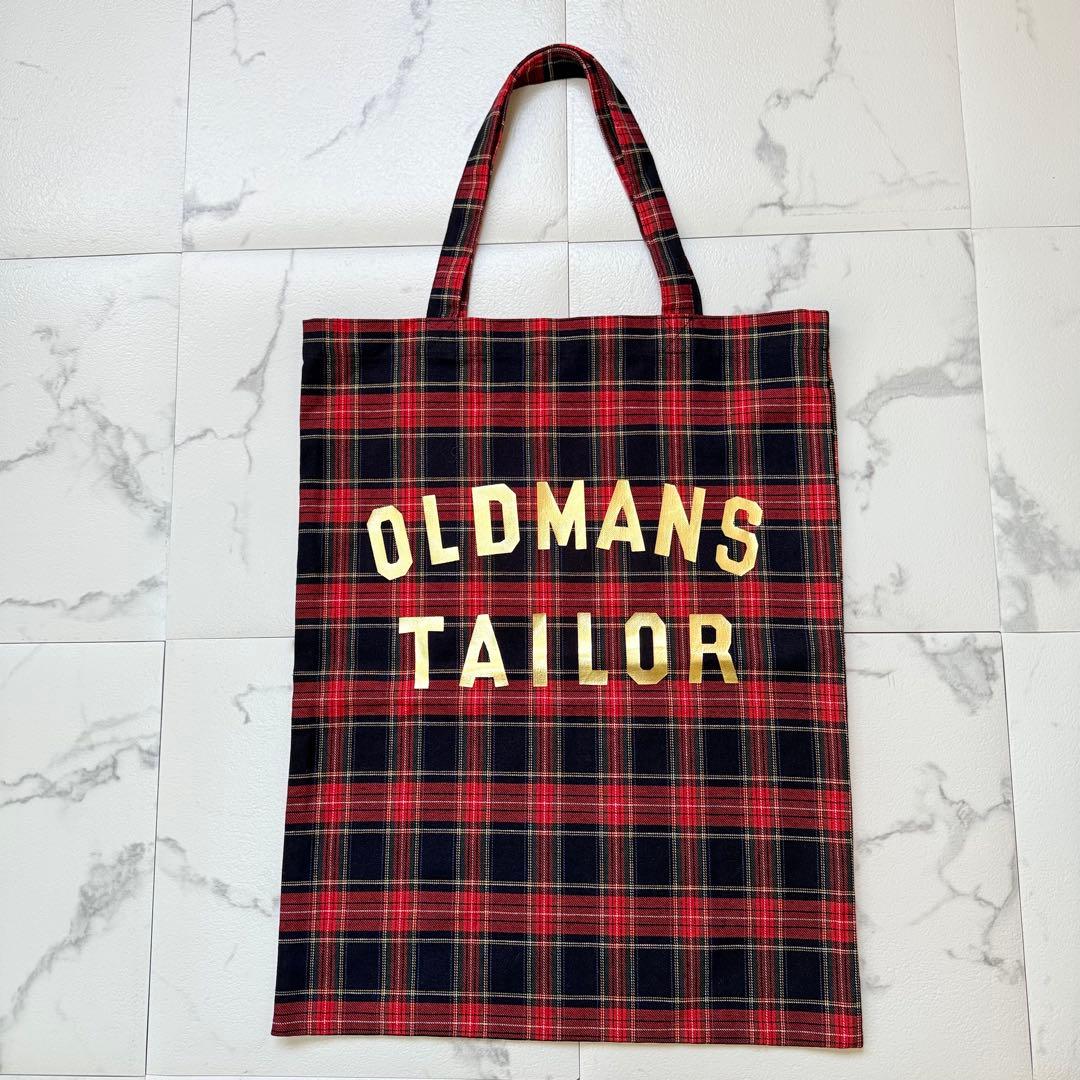 オールドマンズ テーラー トートバッグ タータンチェック ネイビー 未使用級