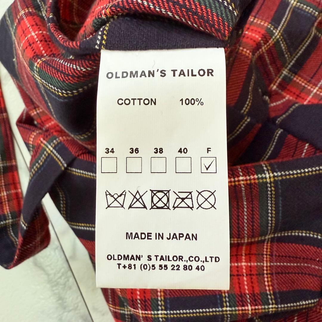 オールドマンズ テーラー トートバッグ タータンチェック ネイビー 未使用級