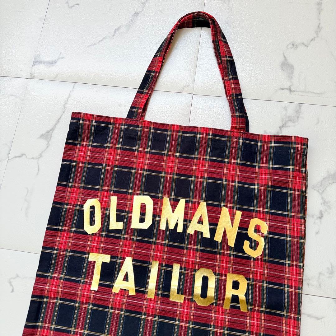 オールドマンズ テーラー トートバッグ タータンチェック ネイビー 未使用級