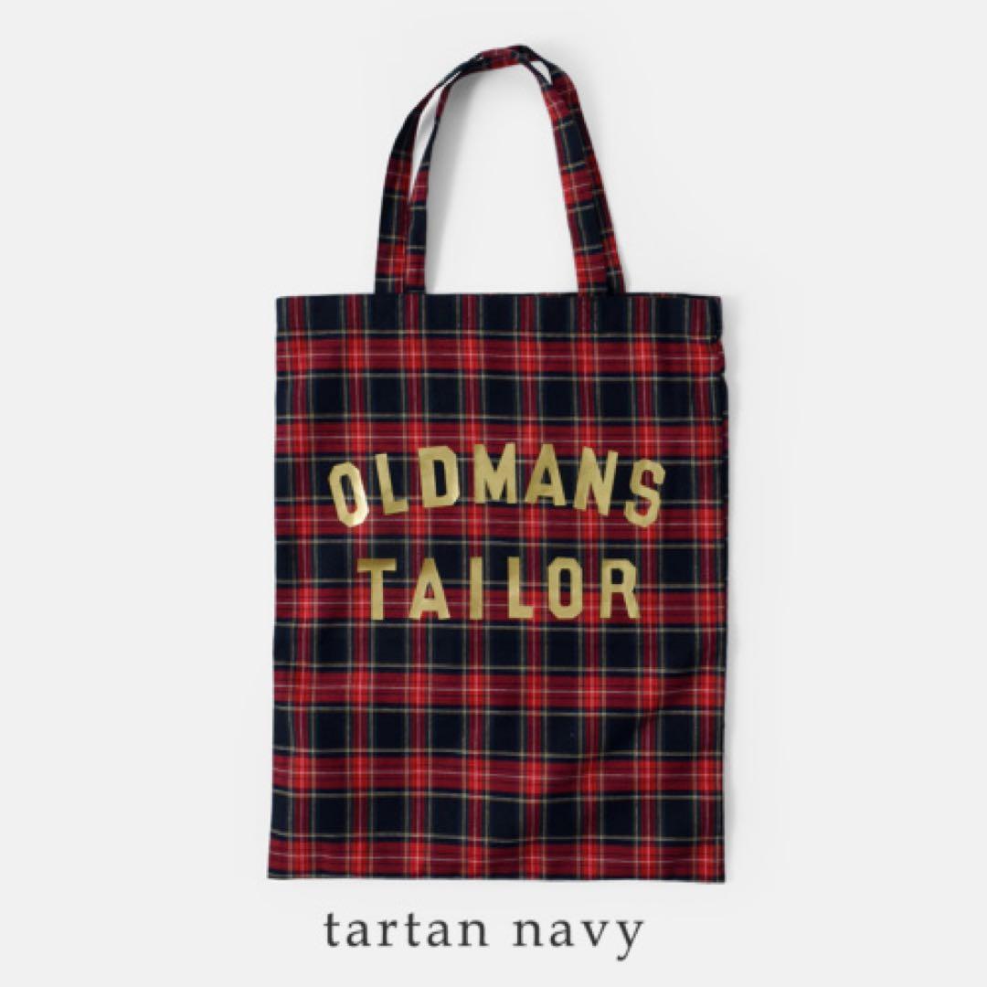 オールドマンズ テーラー トートバッグ タータンチェック ネイビー 未使用級