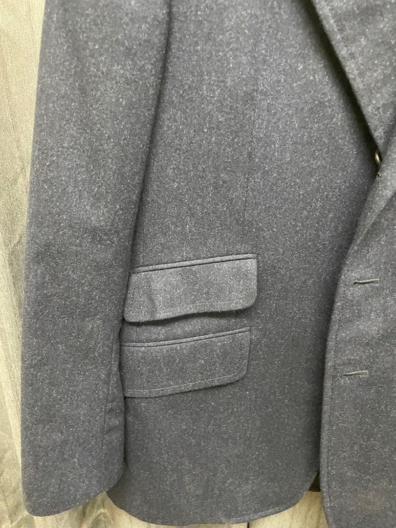 美品 DUNHILL ウールテーラードジャケット 3つボタン ネイビー ダンヒル