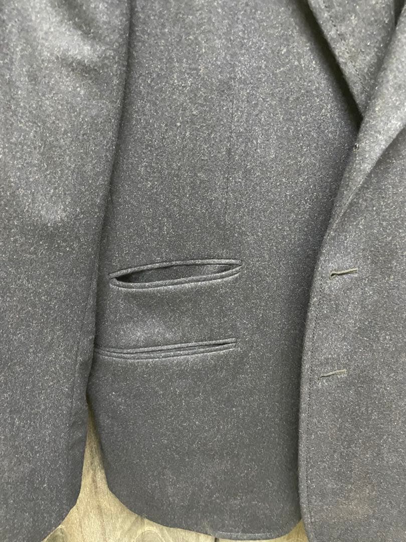 美品 DUNHILL ウールテーラードジャケット 3つボタン ネイビー ダンヒル