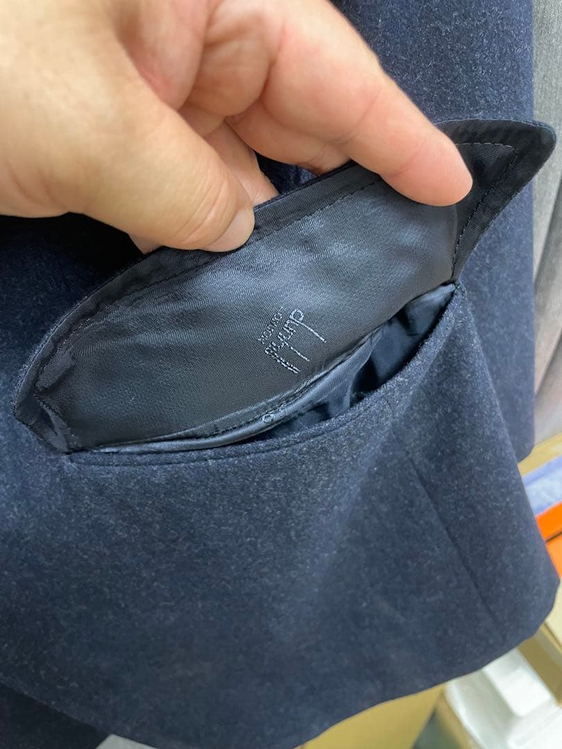 美品 DUNHILL ウールテーラードジャケット 3つボタン ネイビー ダンヒル