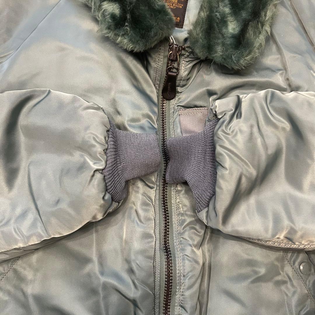 90s USA製 アルファ B-15D フライトジャケット 50s 復刻　L