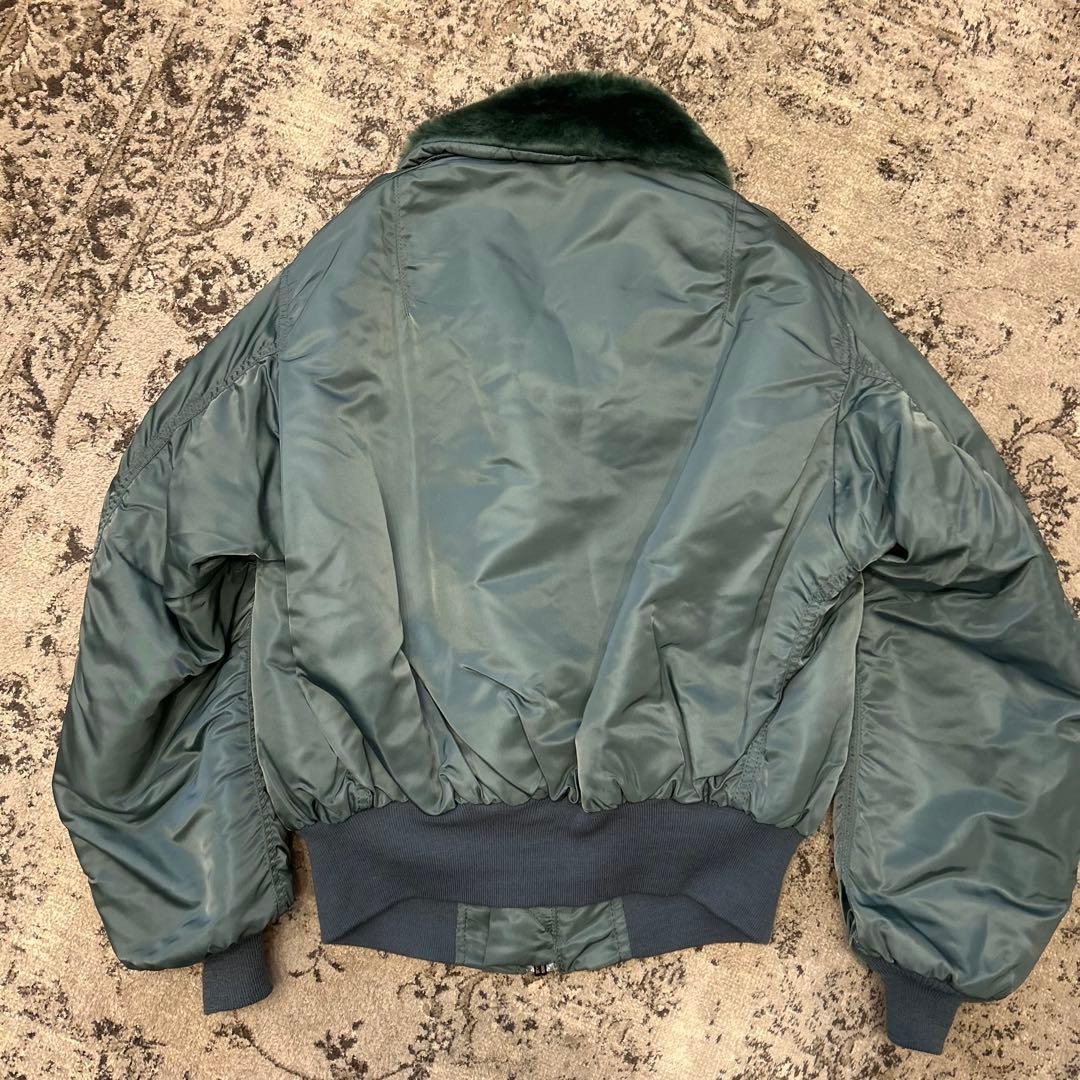 90s USA製 アルファ B-15D フライトジャケット 50s 復刻　L