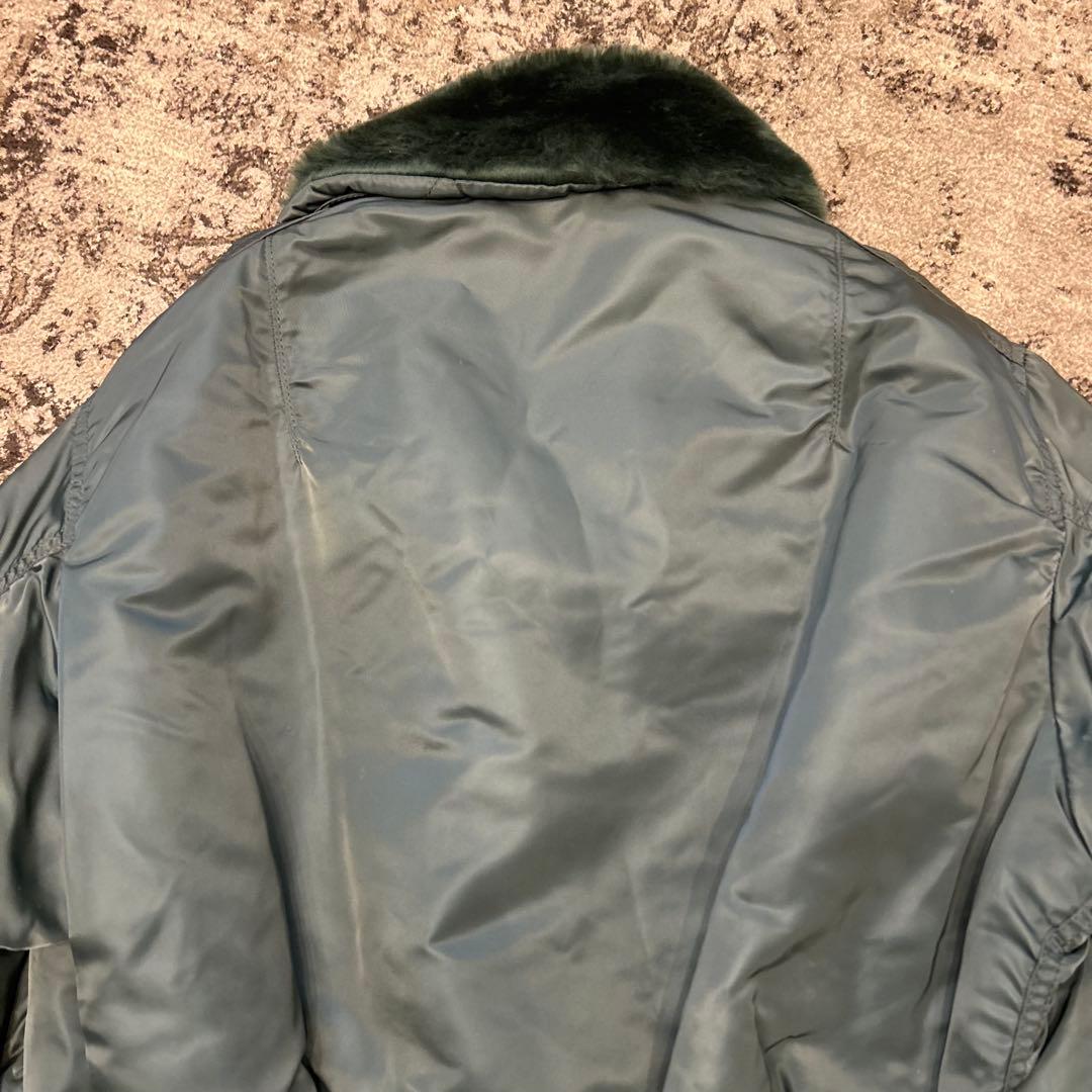 90s USA製 アルファ B-15D フライトジャケット 50s 復刻　L