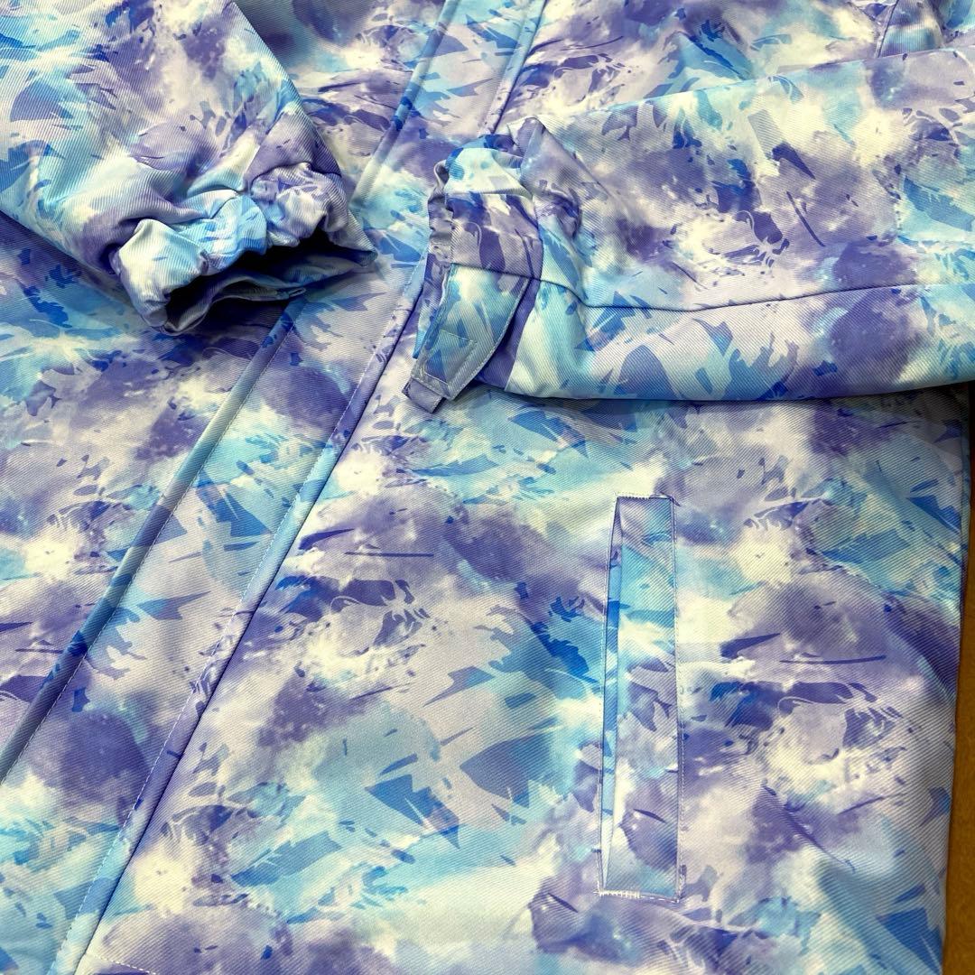 Girls160cmスキーウェア上下　パープル×ネイビー