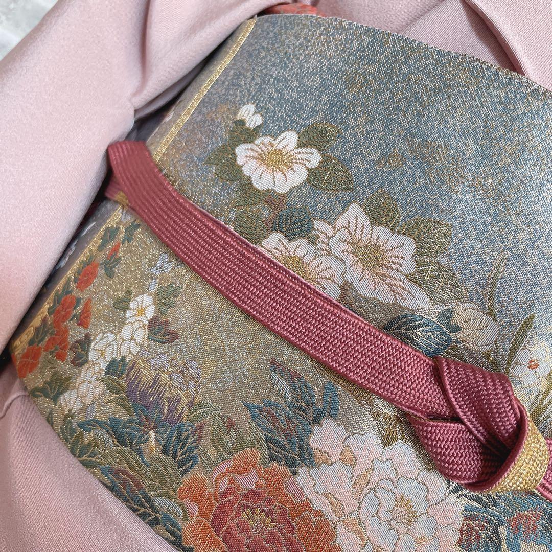 訪問着　フルセット　蘭　浜ちりめん　金彩加工　パールトーン　入学式　卒業式　P5