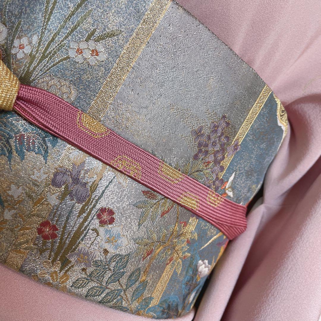 訪問着　フルセット　蘭　浜ちりめん　金彩加工　パールトーン　入学式　卒業式　P5