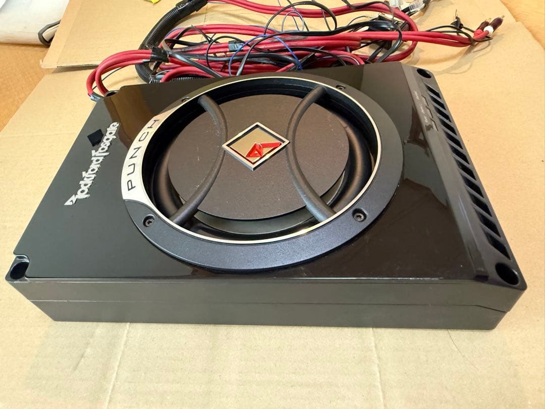 ロックフォードJPS-100-8 20cmサブウーファー コントローラーRCA付