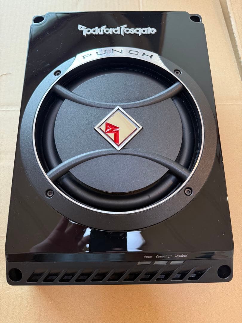 ロックフォードJPS-100-8 20cmサブウーファー コントローラーRCA付