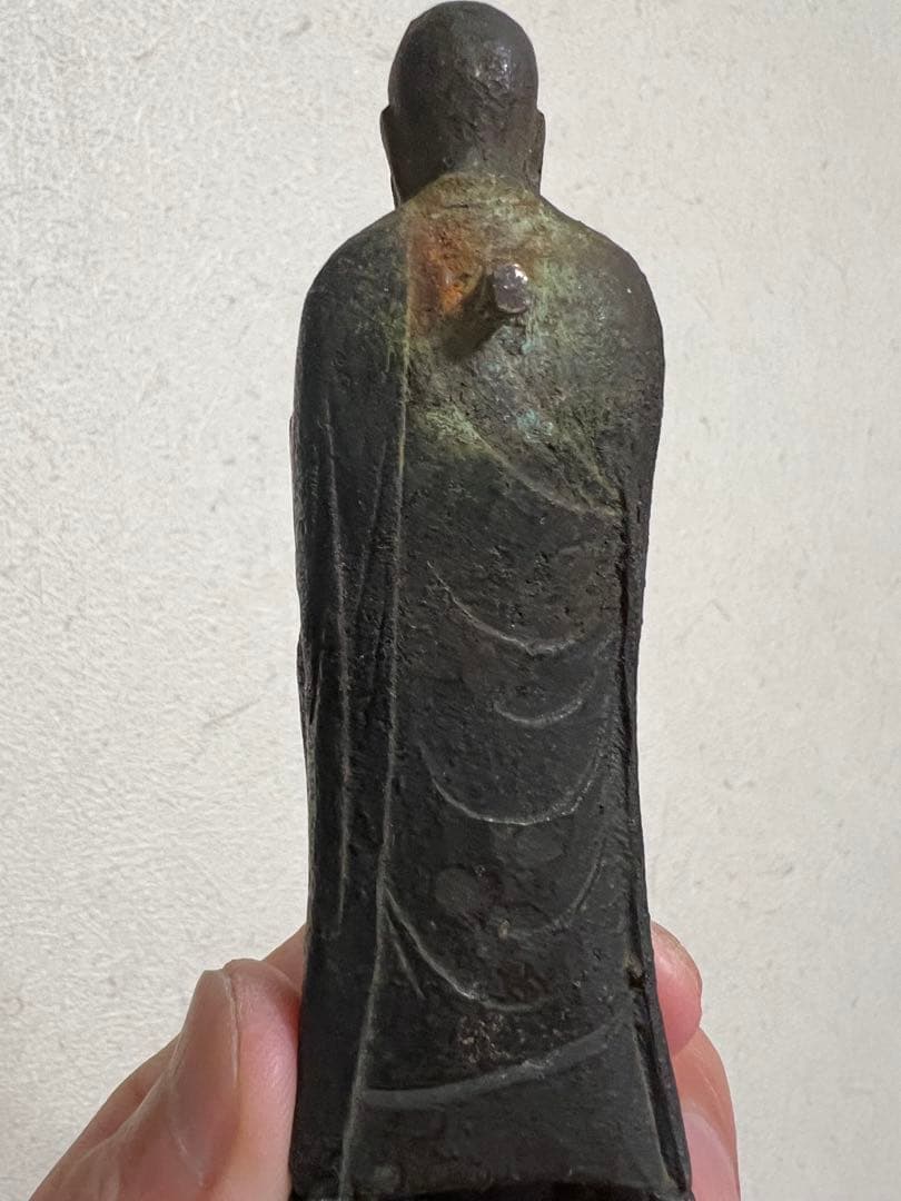 青銅製 地蔵菩薩立像 子供守り神 念持仏 金銅仏 仏像 仏教美術 骨董 古美術