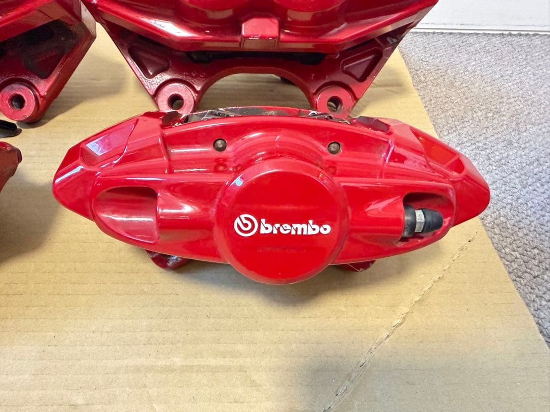 フェアレディZ Z34 Z33 Akebono ブレーキキャリパー 赤 4個