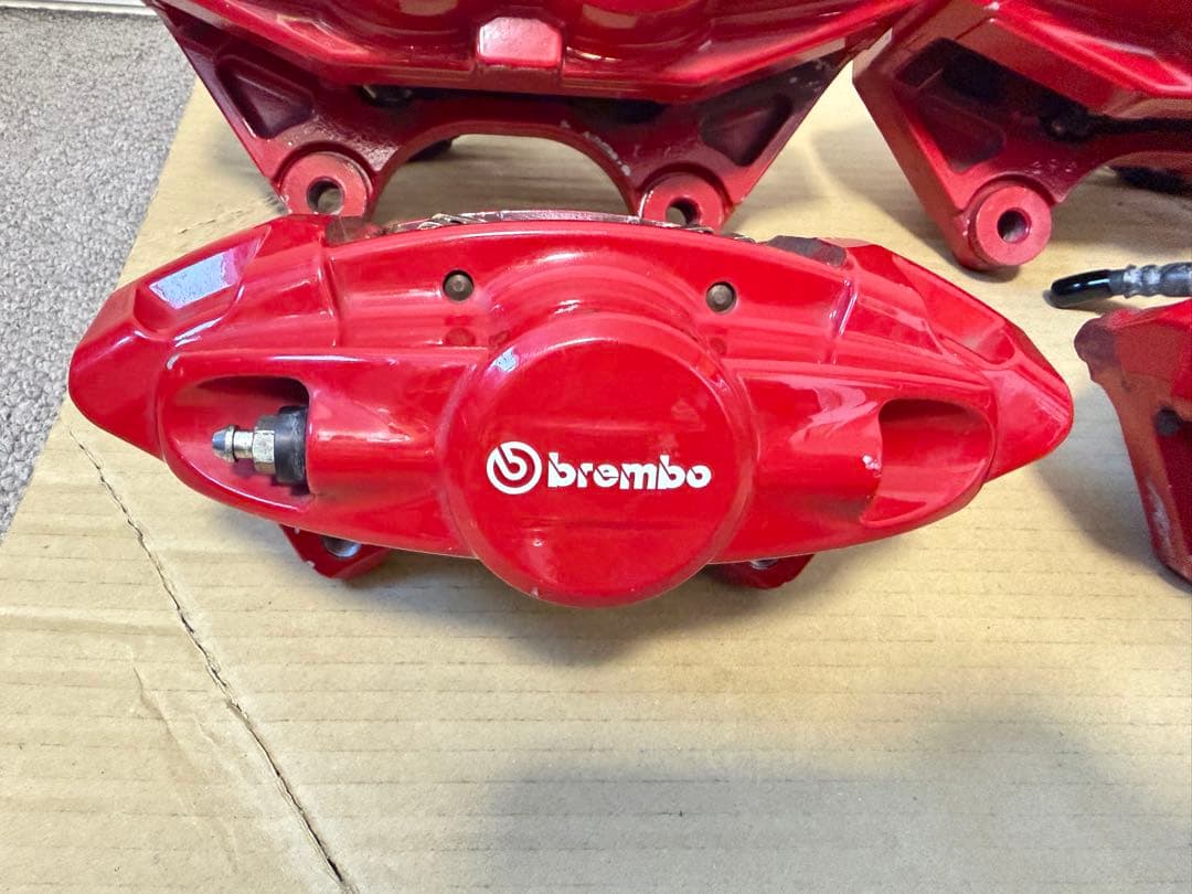 フェアレディZ Z34 Z33 Akebono ブレーキキャリパー 赤 4個