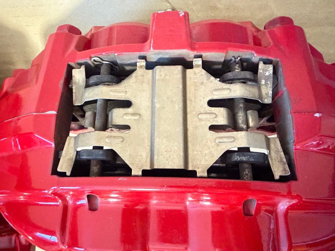 フェアレディZ Z34 Z33 Akebono ブレーキキャリパー 赤 4個