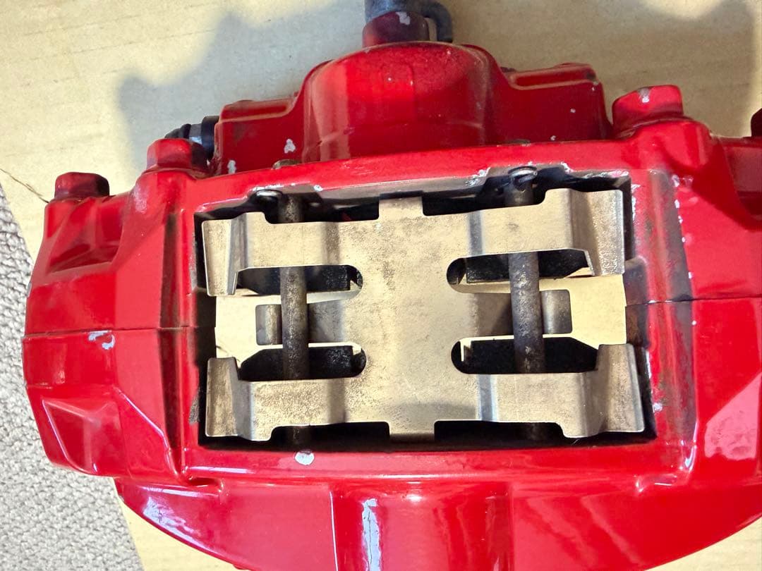 フェアレディZ Z34 Z33 Akebono ブレーキキャリパー 赤 4個