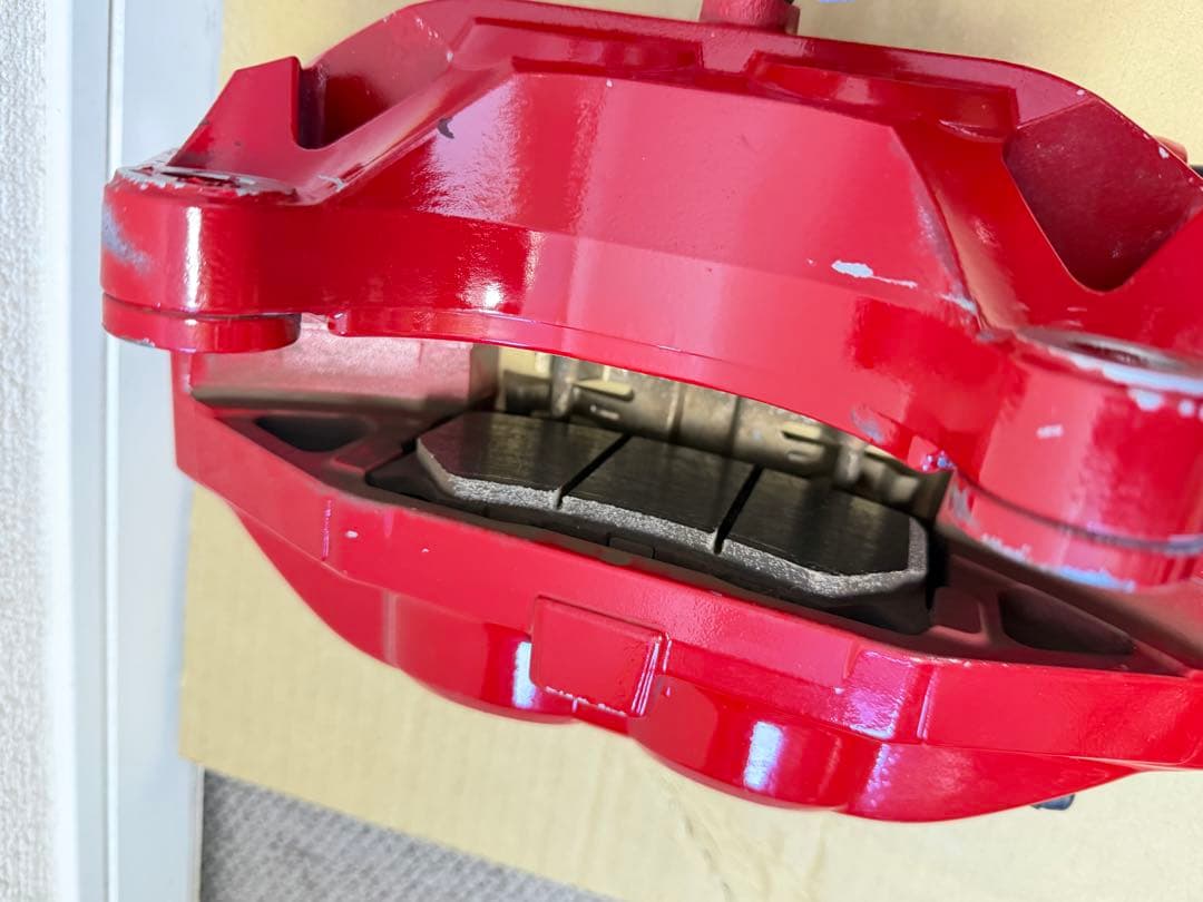 フェアレディZ Z34 Z33 Akebono ブレーキキャリパー 赤 4個