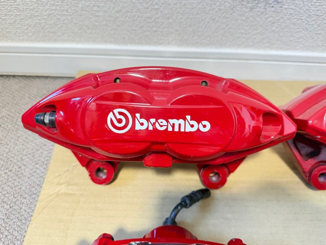 フェアレディZ Z34 Z33 Akebono ブレーキキャリパー 赤 4個