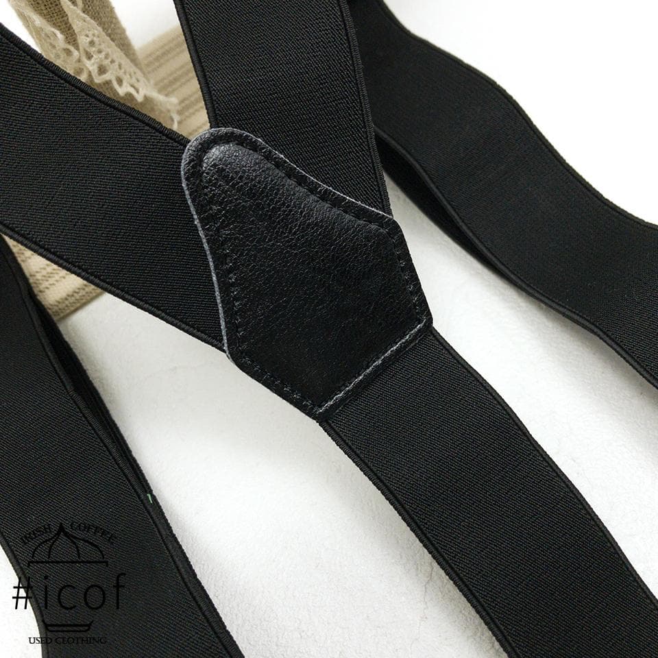 未使用✨KINDWARE フォーマル ブレイシーズ ボタン 黒 a123