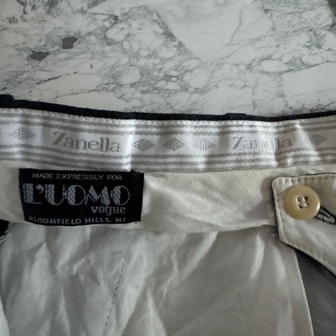 値下げ◇Zanella × LUOMO VOGUE スラックスネイビー XL