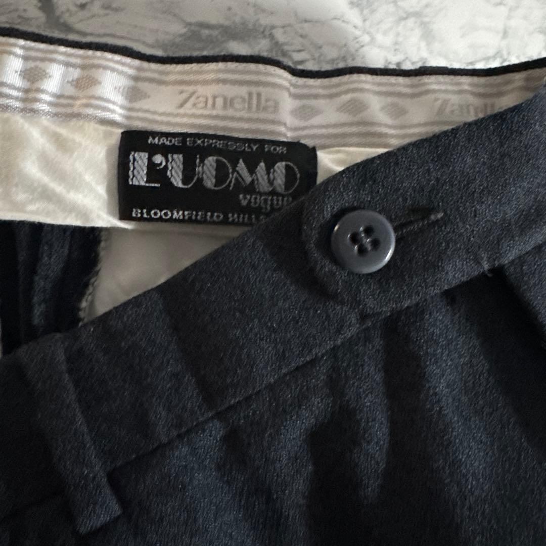 値下げ◇Zanella × LUOMO VOGUE スラックスネイビー XL