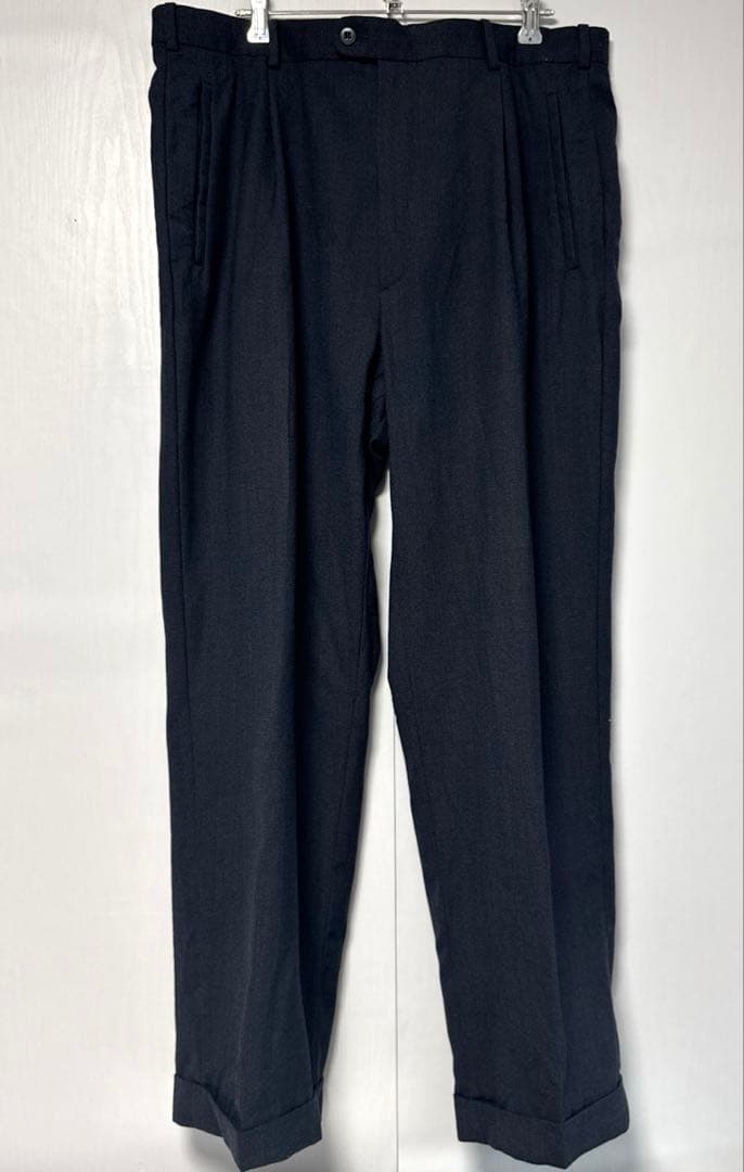 値下げ◇Zanella × LUOMO VOGUE スラックスネイビー XL