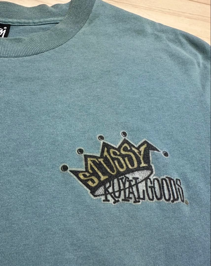 80s old stussy tシャツ 「 GOODS」 黒タグ