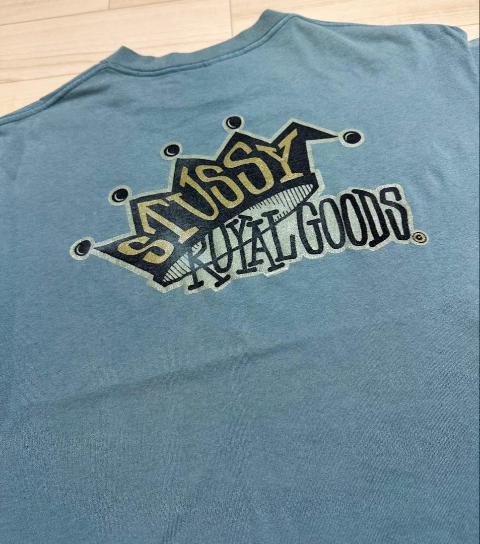 80s old stussy tシャツ 「 GOODS」 黒タグ