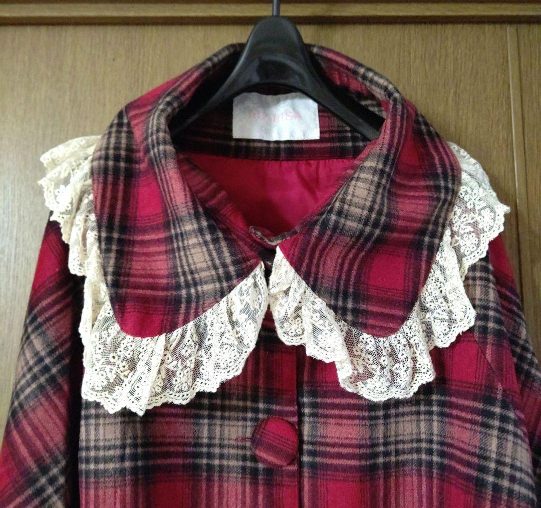 LIZLISAリズリサのチェック柄ポンチョ