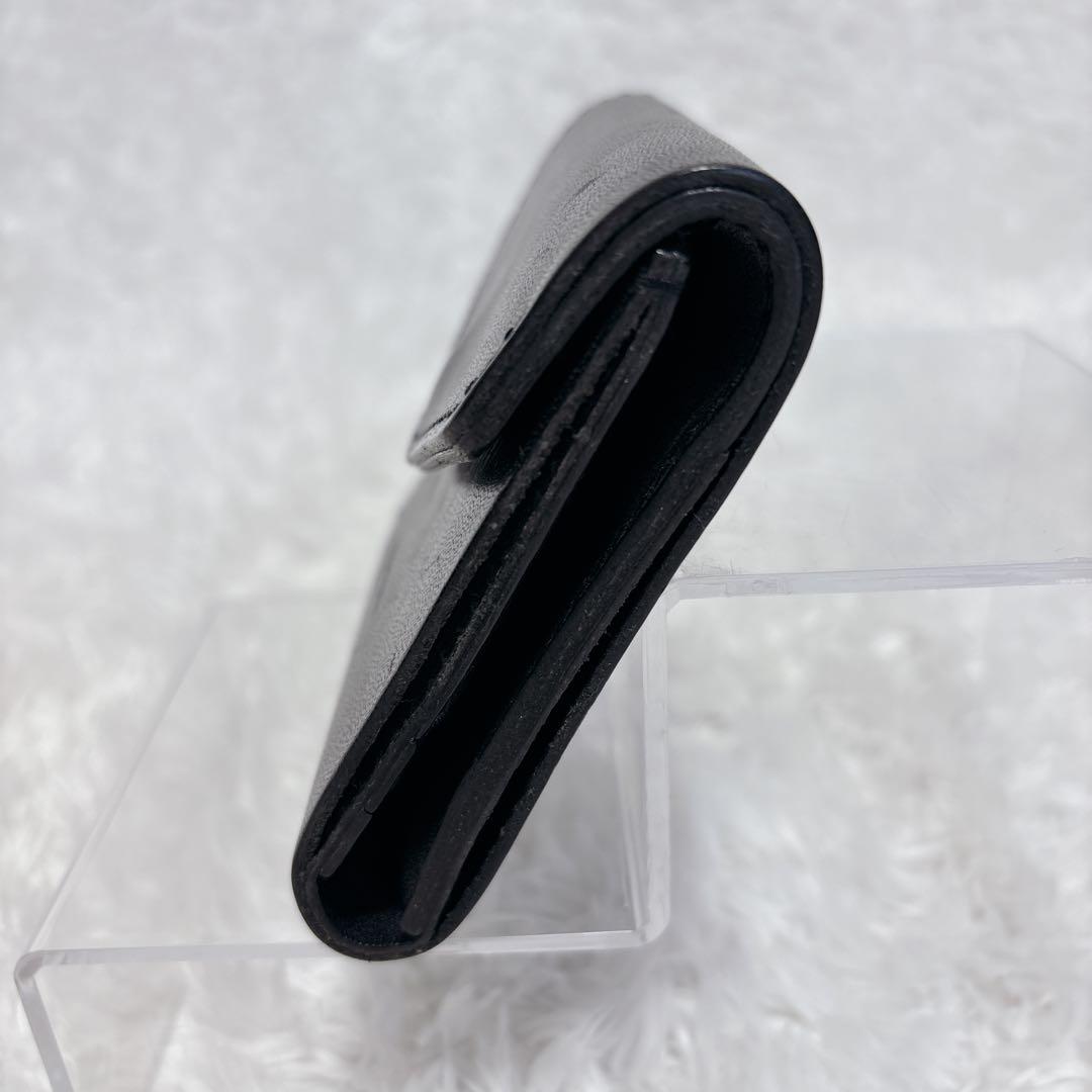 Hender scheme flap wallet ブラック レザー 折り財布