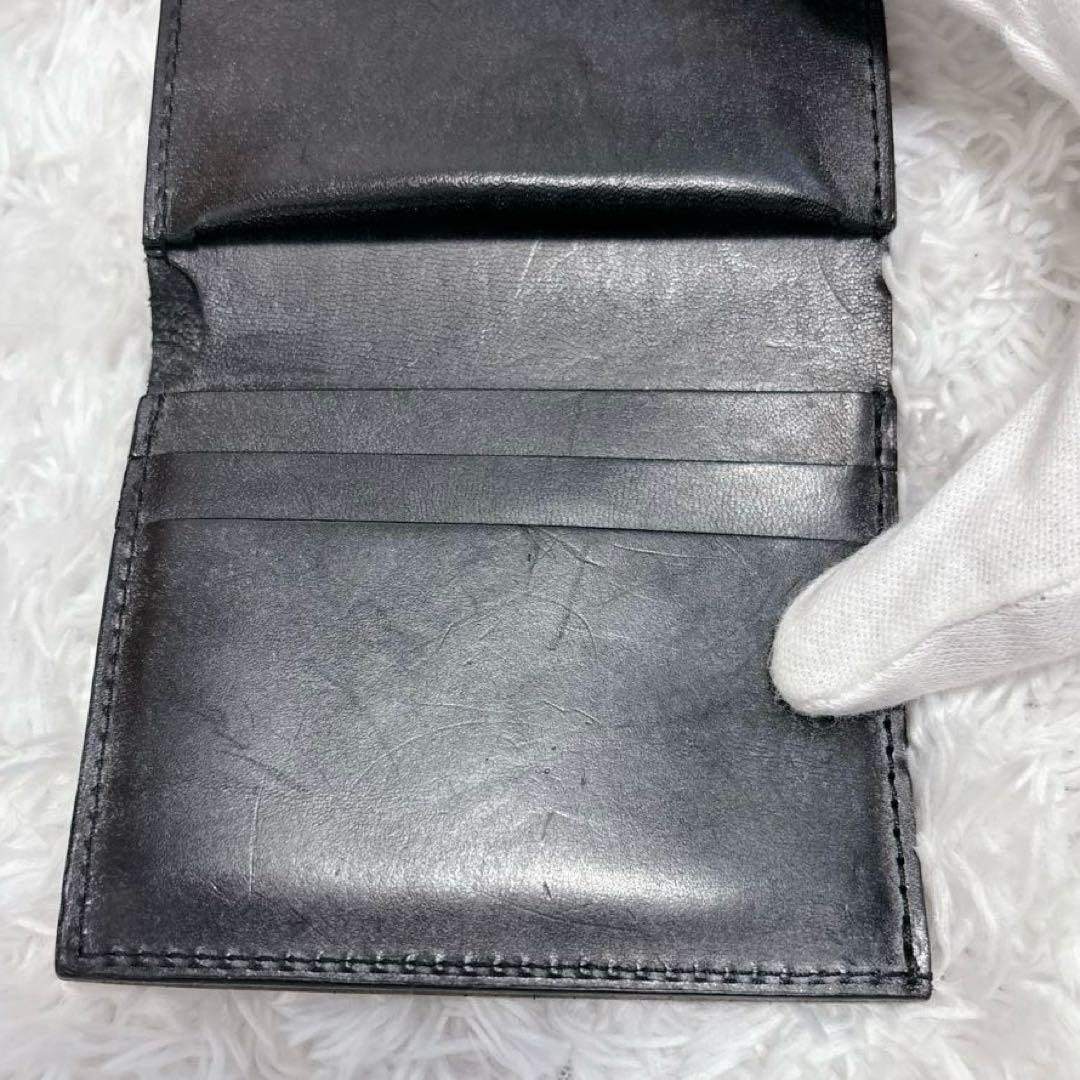 Hender scheme flap wallet ブラック レザー 折り財布