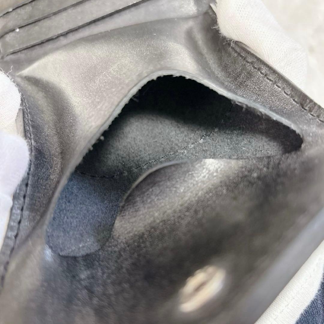 Hender scheme flap wallet ブラック レザー 折り財布