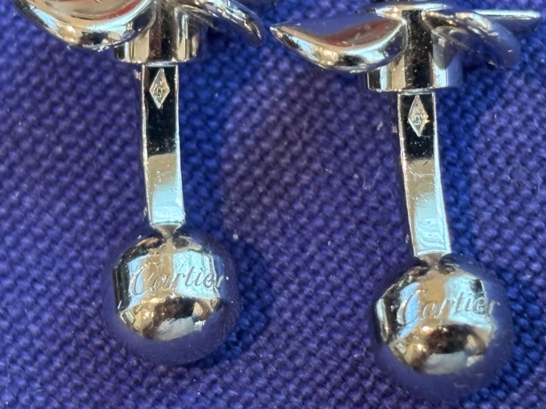 美品　カルティエ　風車　シルバー　カフリンクス