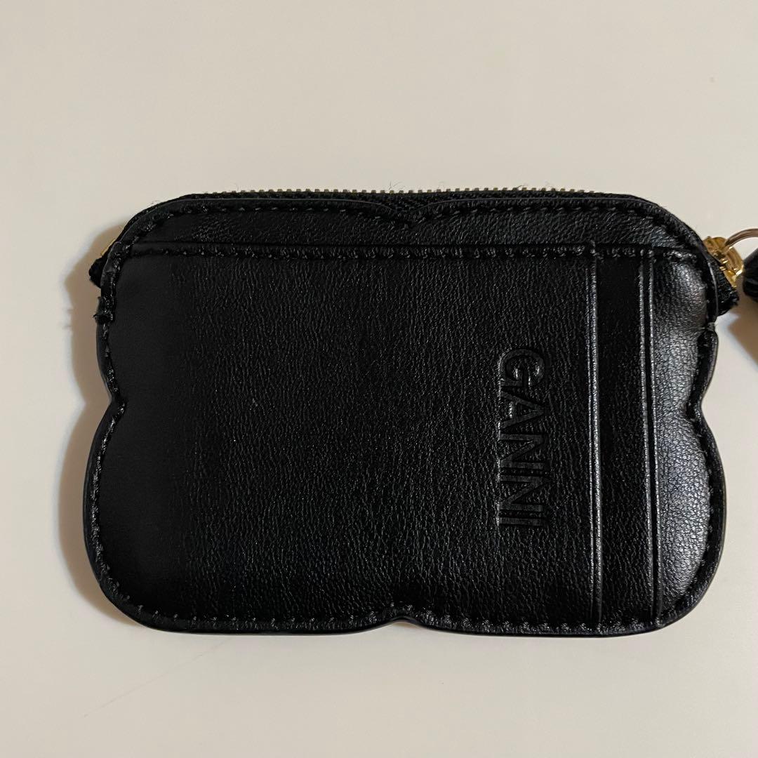 ＊GANNI Bou Compact Zipped Wallet Sparkle