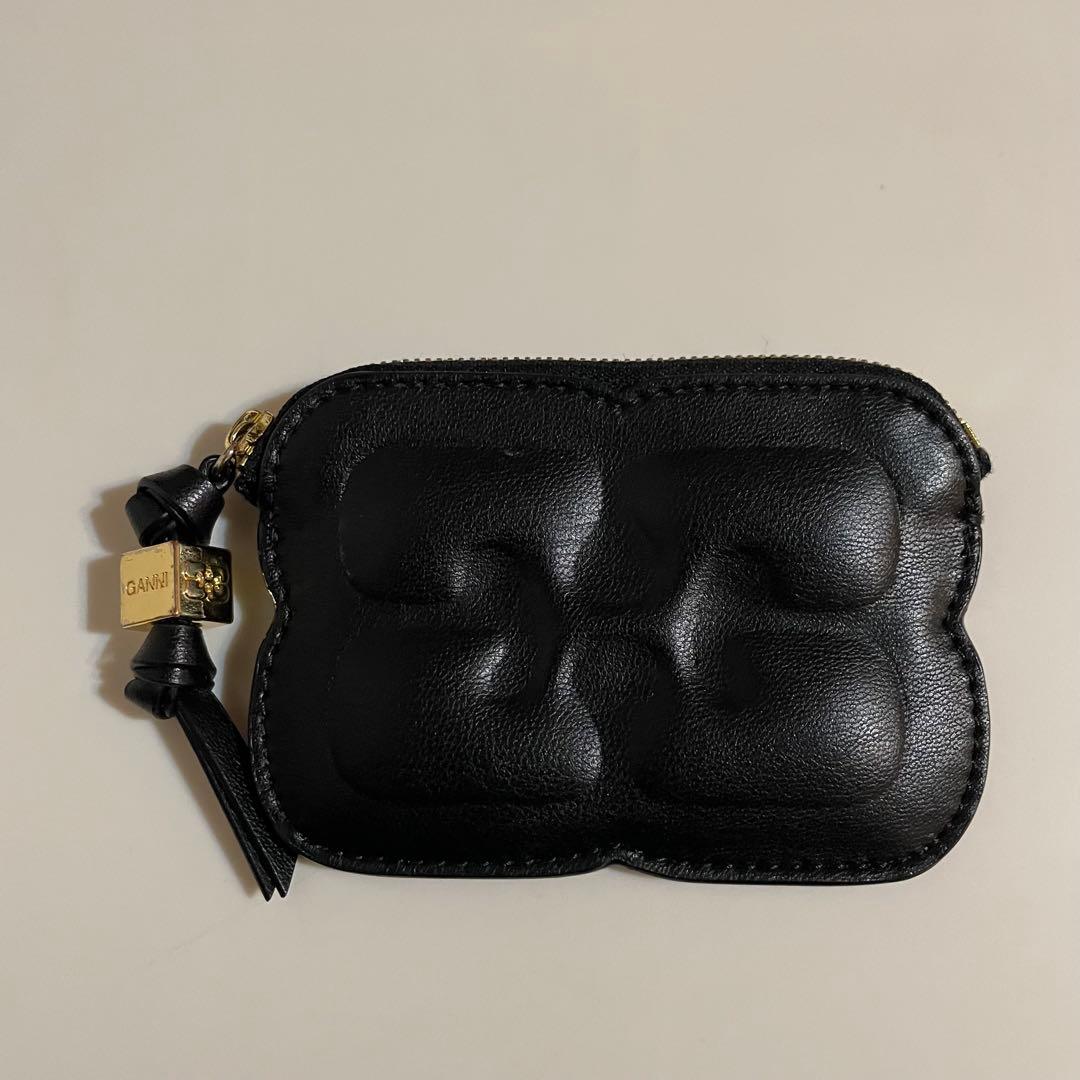 ＊GANNI Bou Compact Zipped Wallet Sparkle