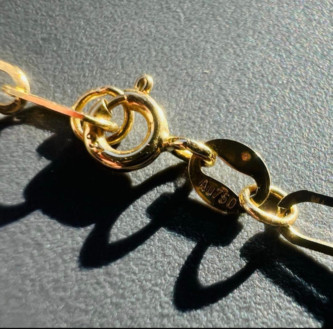 イタリア製K18ペーパーネックレス 40cm 1,83g