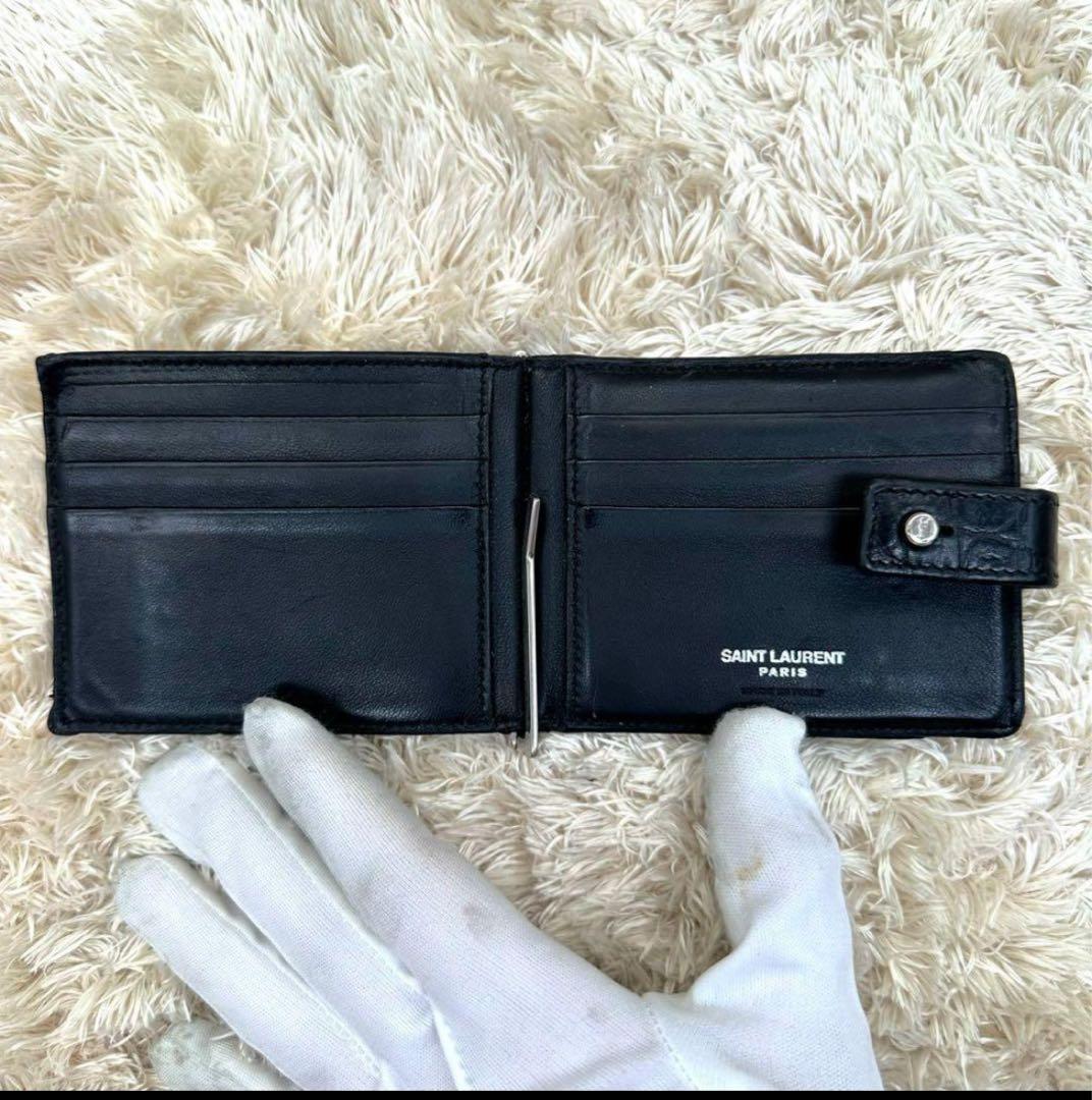SAINT LAURENT ブラック マネークリップ美品