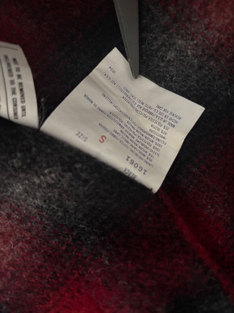 Woolrich 襟レザー ブラックデニム ウールリッチ　BLACK USA製