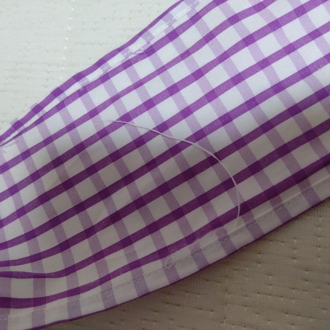 難有 ベイビーザスターズシャインブライトJSK パープル チェック カチューシャ