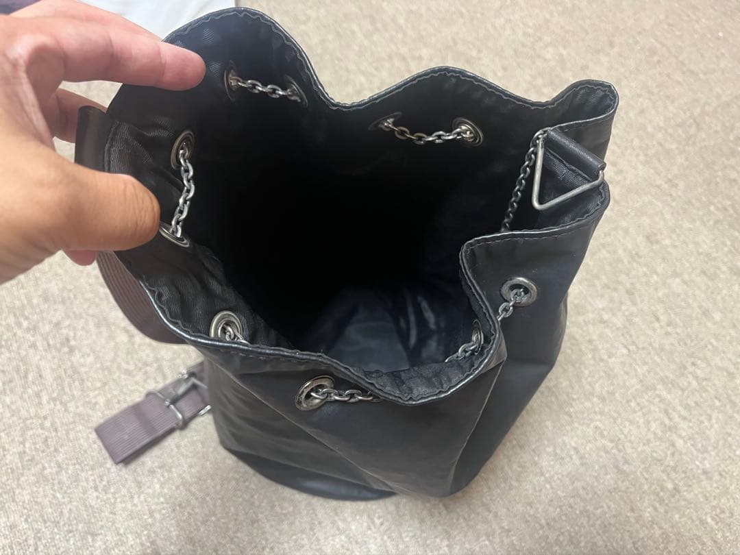 ジャンポールゴルチエ 巾着型 ボクサーバッグ　バケツ型 レザー