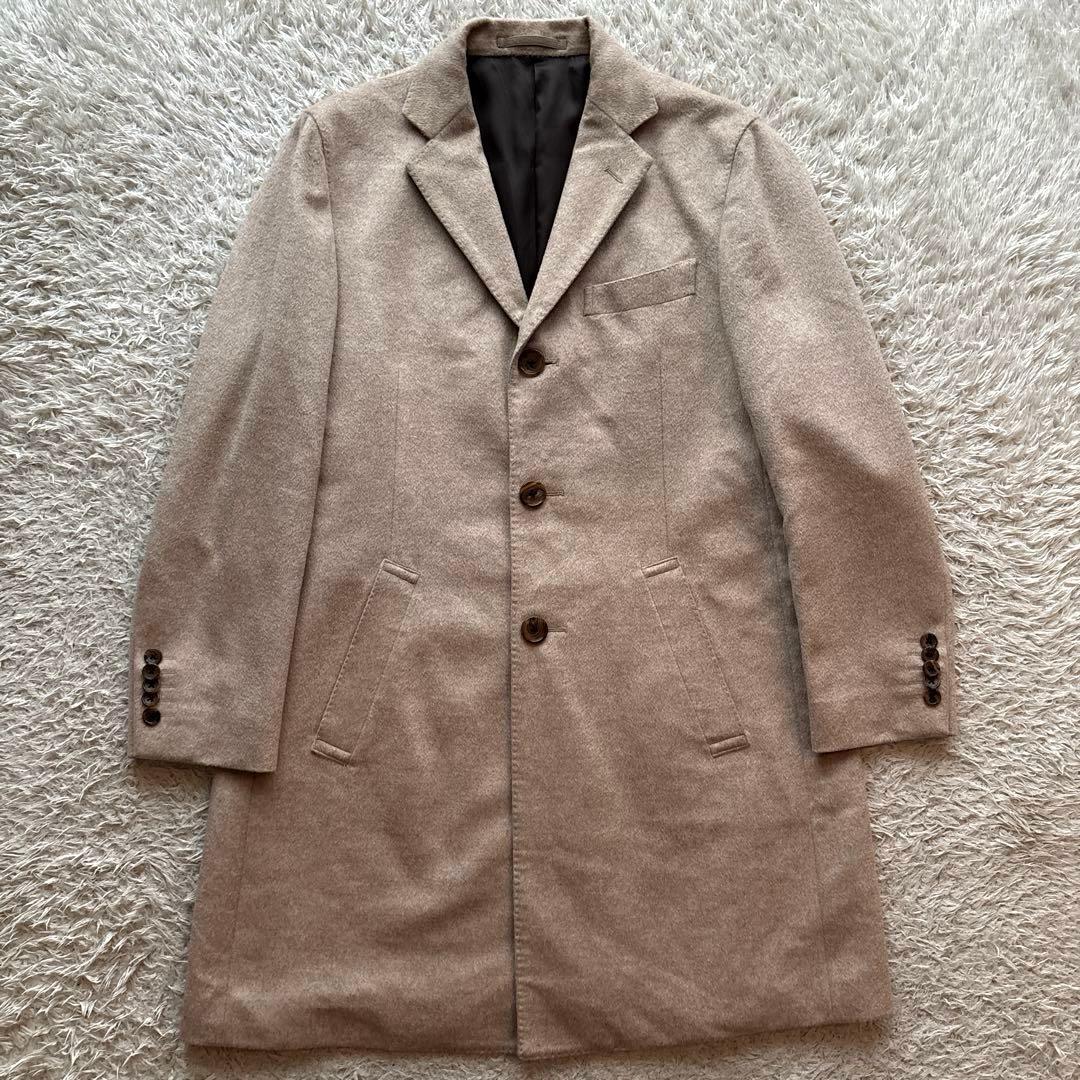 ★高級ウール★ COLOMBO チェスターコート シングル 起毛
