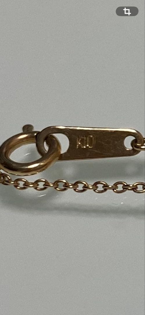 10kイエローゴールドハート ダイヤモンド￼ネックレス