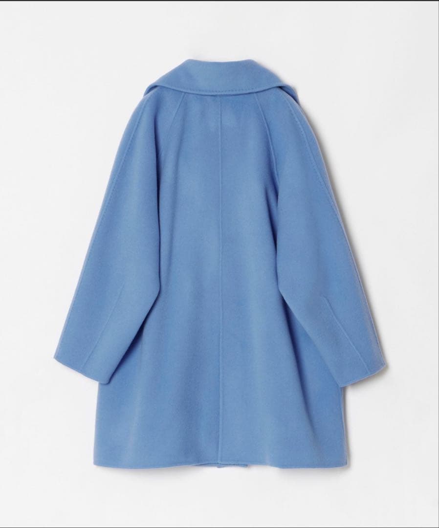 未使用 allureville リバービッグカラーミドル丈コート ブルー