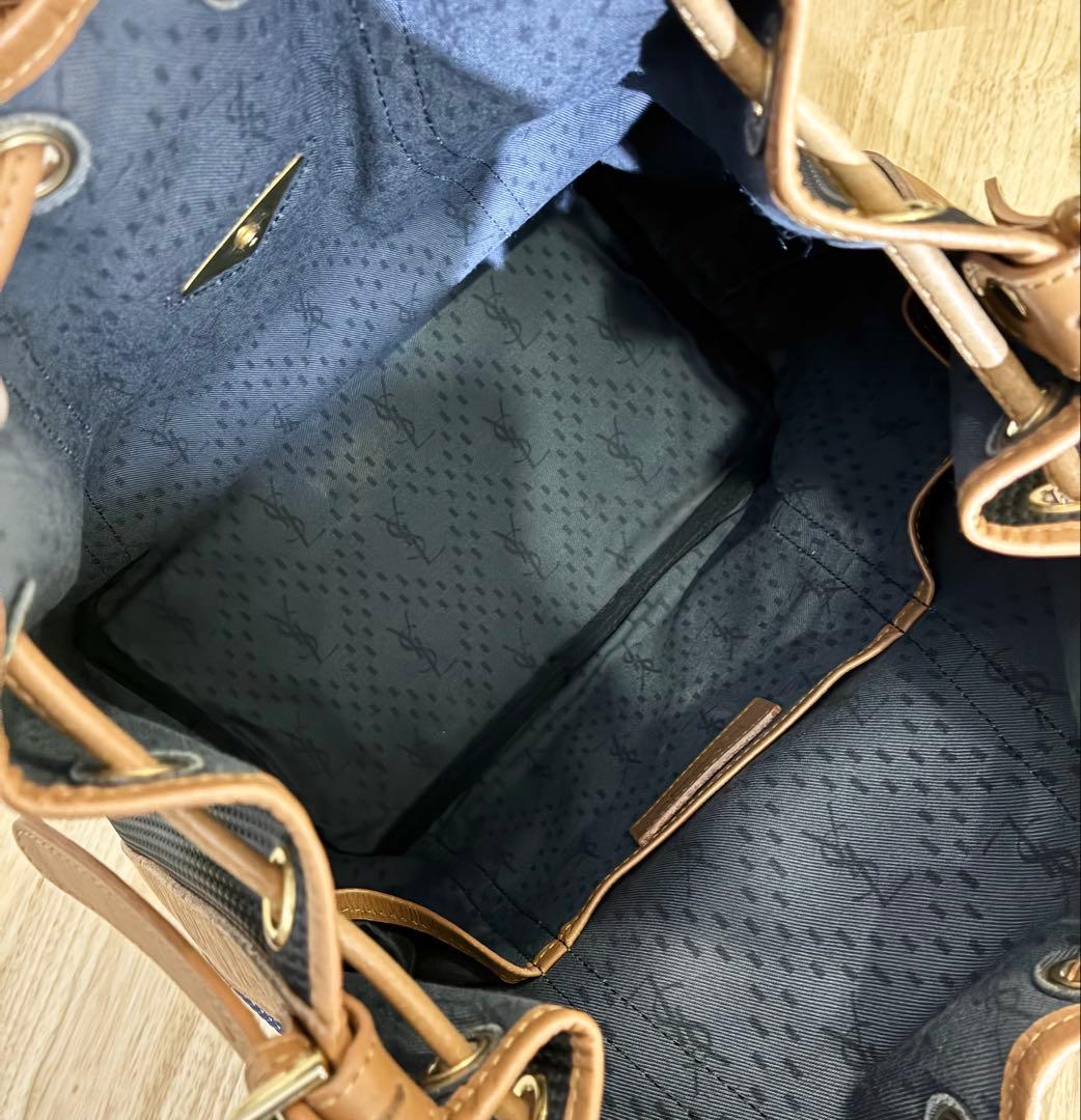 YVES SAINT LAURENT イヴサンローラン 巾着 ショルダーバッグ