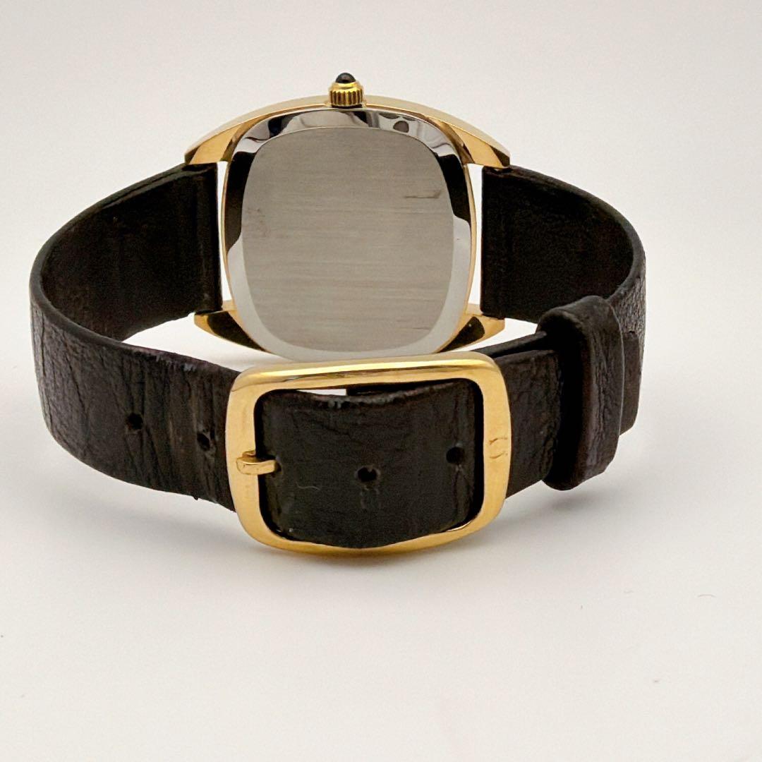 オメガ デビル 手巻き トノー ゴールド文字盤 腕時計　メンズ ビンテージ