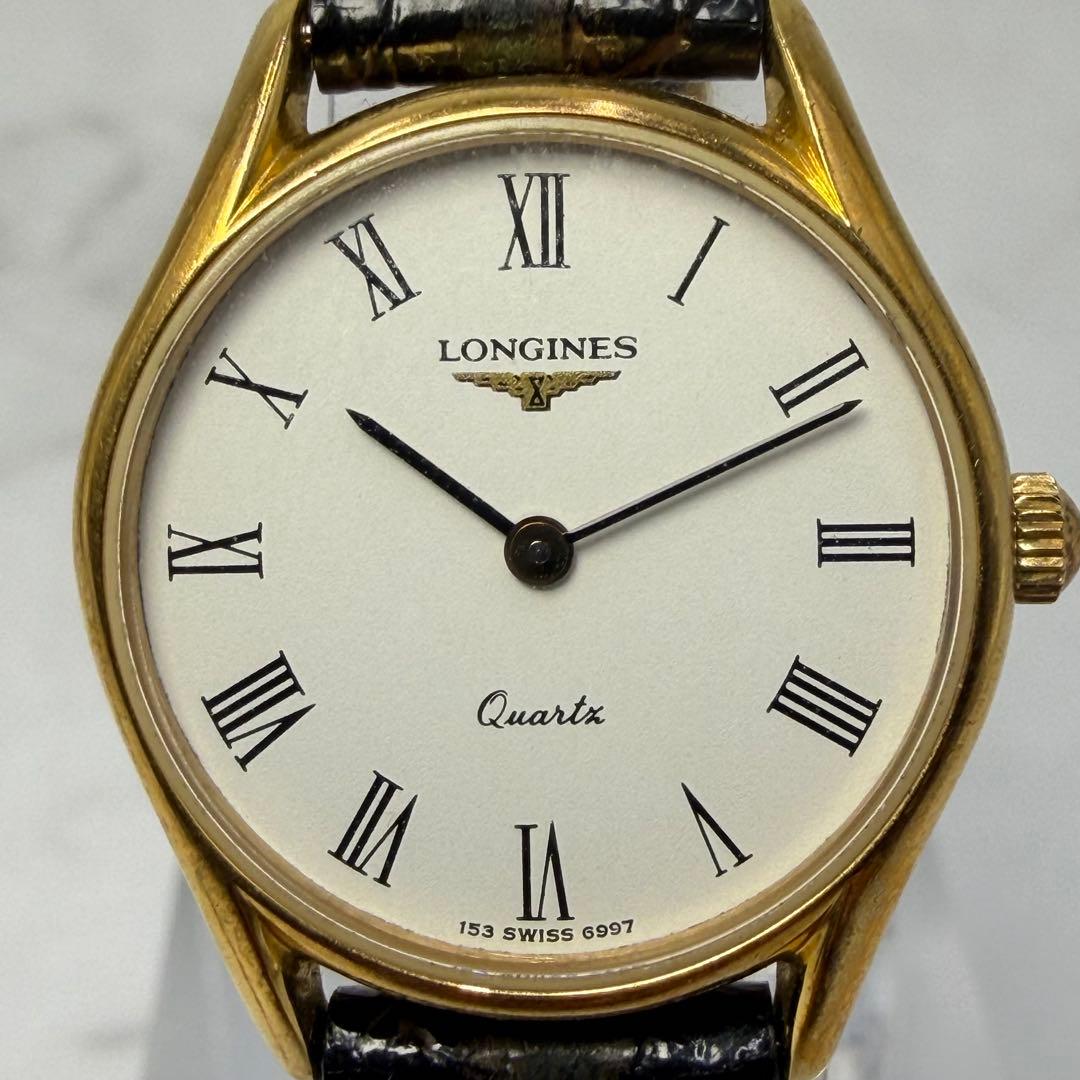 【美品可動】 ロンジン ヴィンテージ ローマン ゴールド クォーツ L153.4
