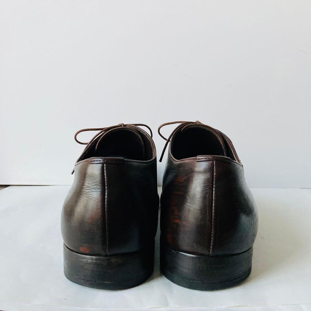 PRADA プラダ 濃茶 革靴 27cm 除菌・消臭済み