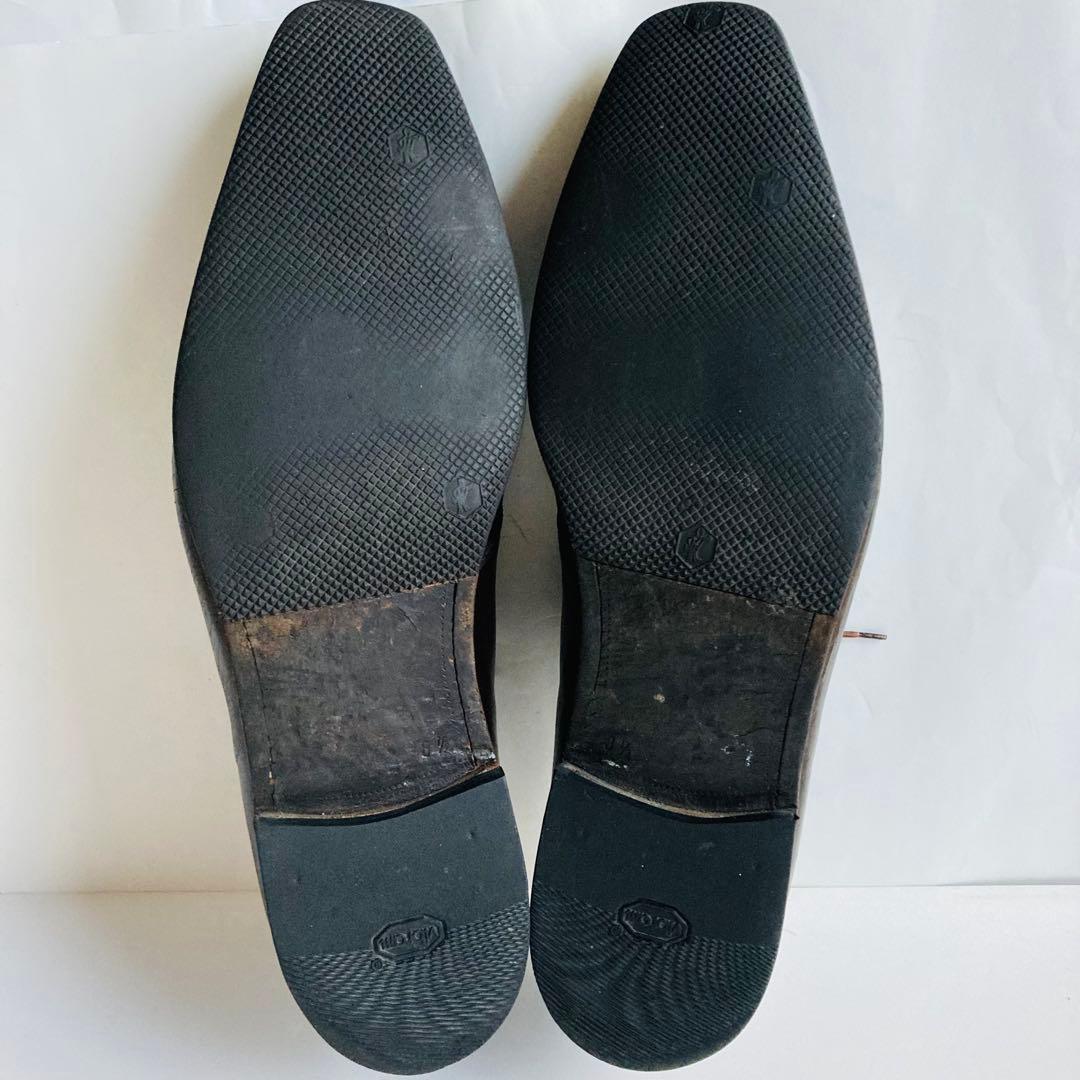 PRADA プラダ 濃茶 革靴 27cm 除菌・消臭済み