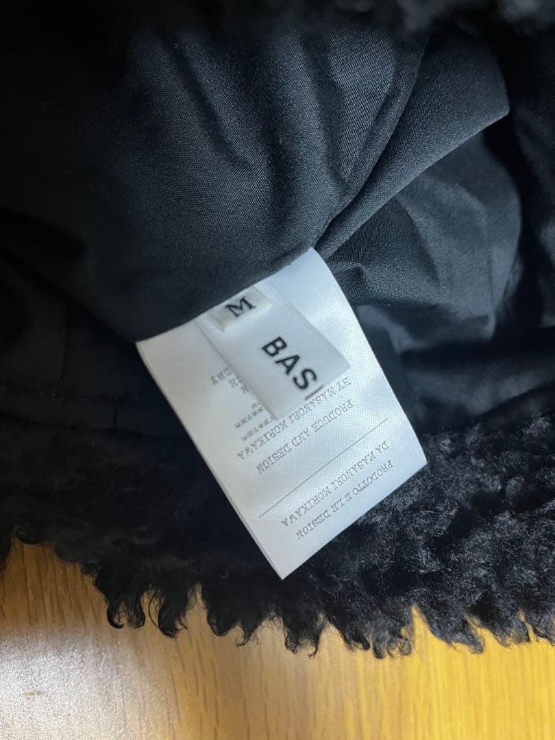 Basicks フリースバケットハット Mサイズ 黒　ベイシックス　ベアーニット