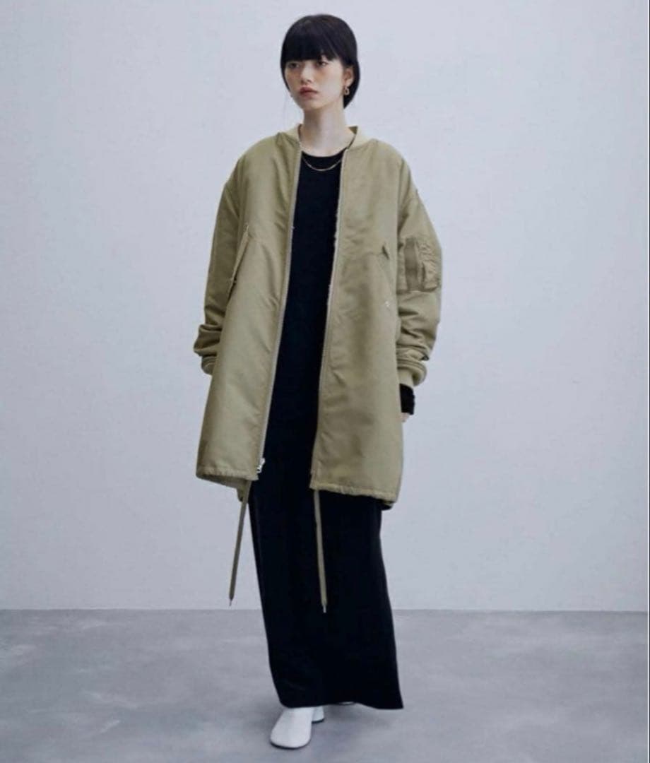 アダムエロペ 【サステナブル】MA-1ボアリバーシブルコート　川口春奈着用